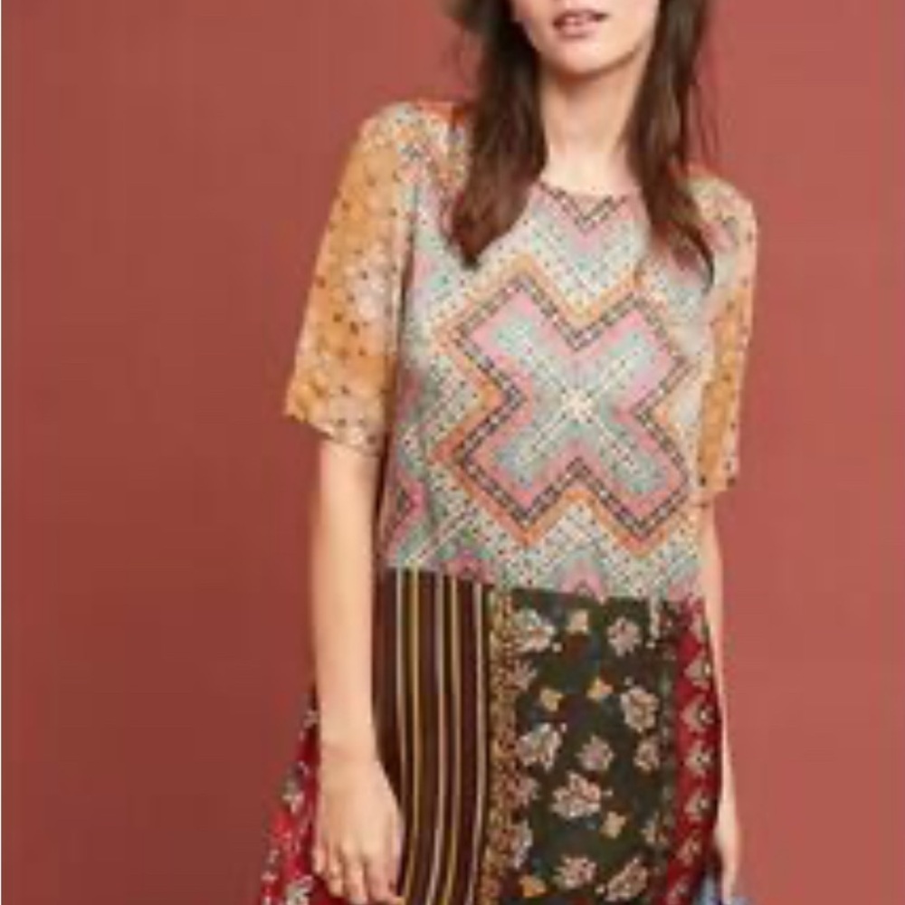 Anthropologie TINY Colorful Patchwork‎ Dress